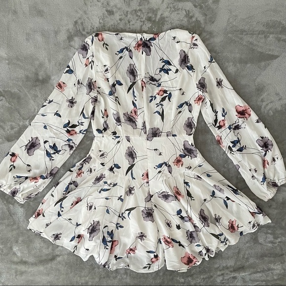 Haute Rogue Long Sleeve Floral Dress w/ Bloomers M - Picture 4 of 9